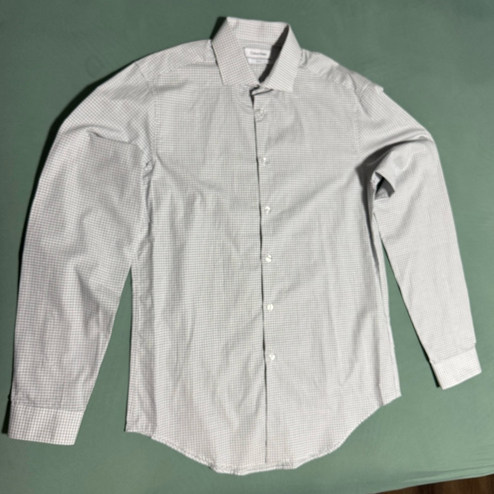 Calvin Klein Slim Fit Dress Shirt Men Medium New